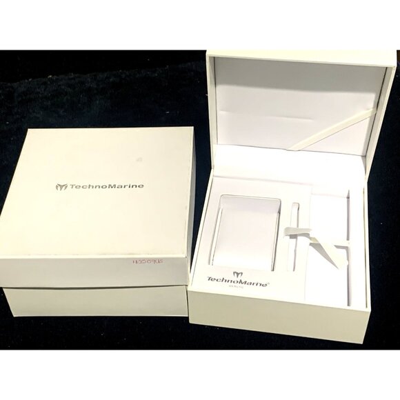 Technomarine Watch Box Presentation White Cardboard Empty - Picture 1 of 8